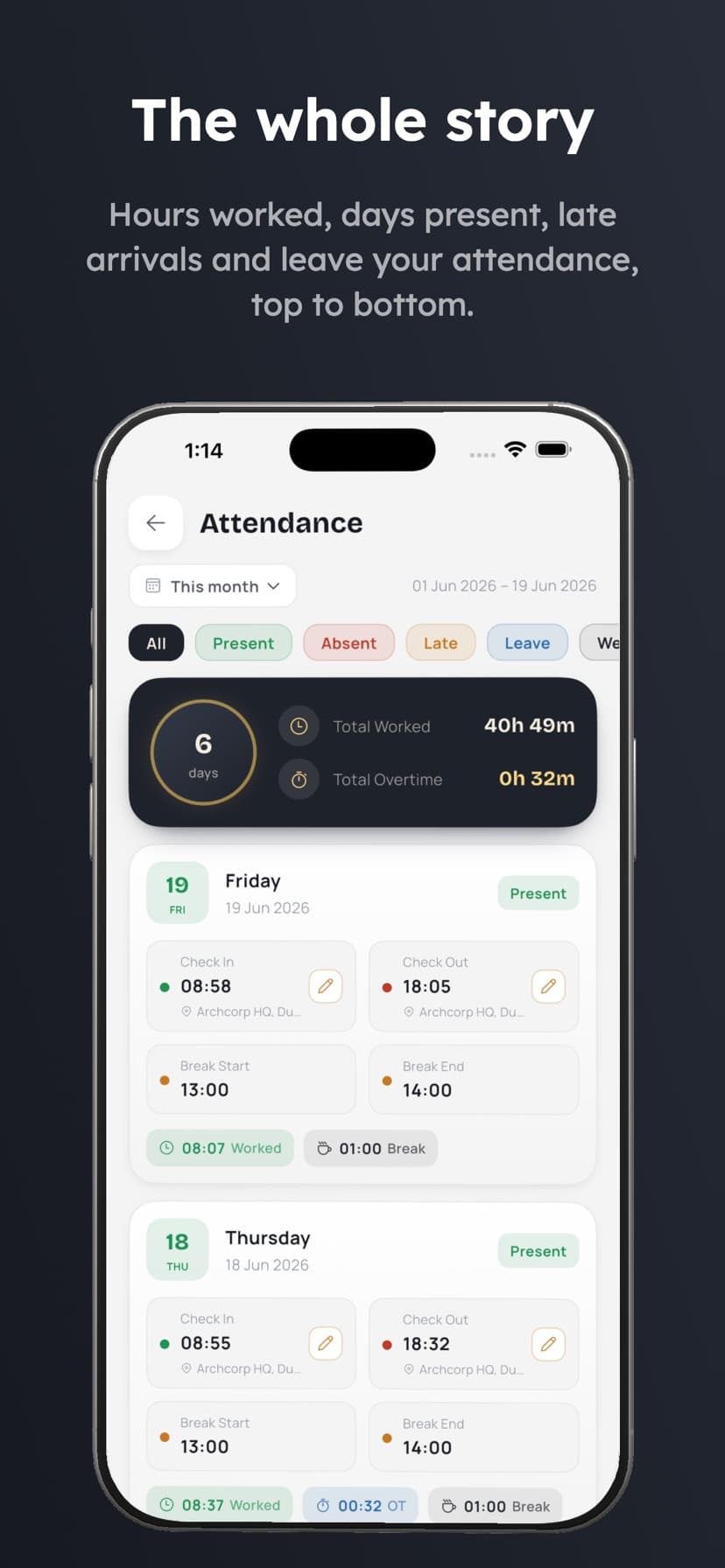 Archcorp ERP app screenshot 3